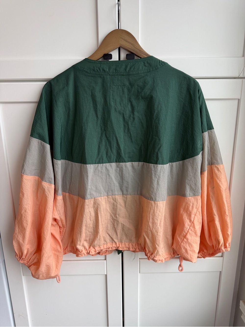 Elevenses Anthropologie Colorblock Nylon Windbreaker Jacket XS/S - Picture 2 of 4